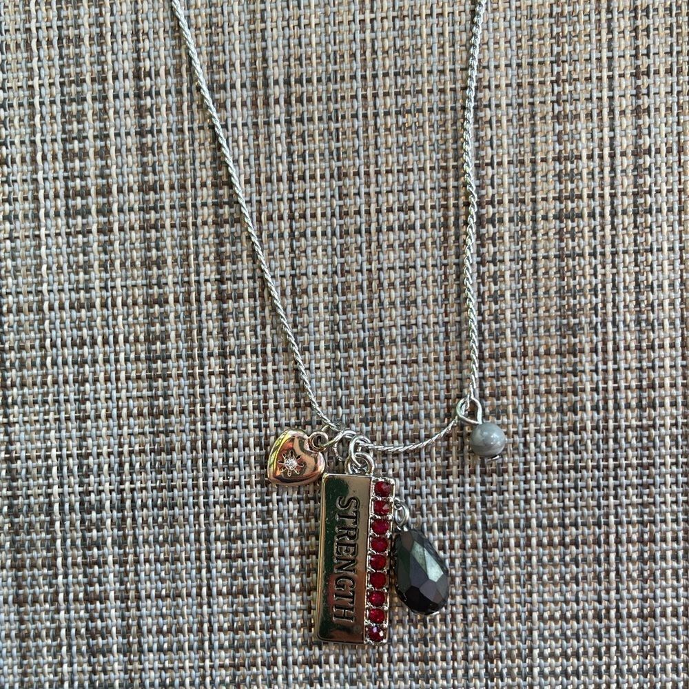 Strength Necklace Silver Chain